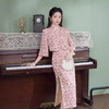 XL1102 2024年秋季新款改良旗袍日常国风修身年轻款粉色小香风气质高级感 商品缩略图1