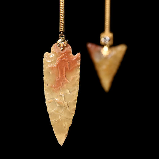 新石器时代玉髓箭簇不对称耳环 商品图3