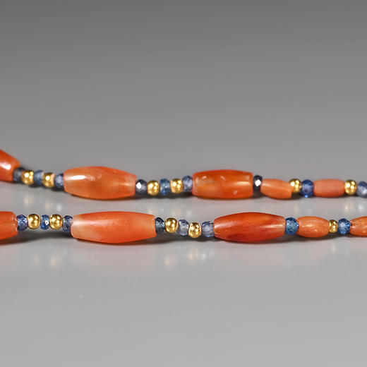 西亚高古绯红玛瑙项链 商品图5