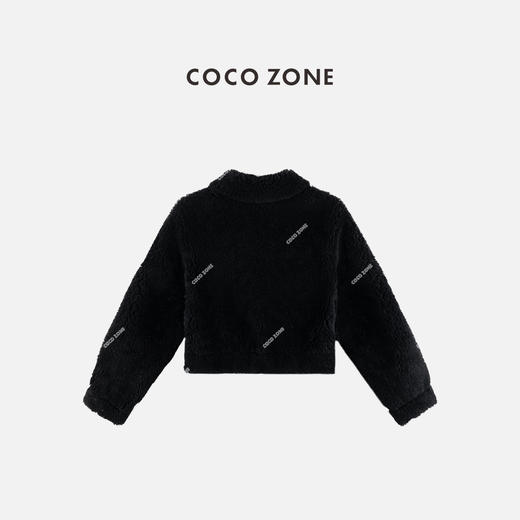 COCO ZONE 100绵羊毛高级感气质翻领保暖外套CC2C2050 商品图1