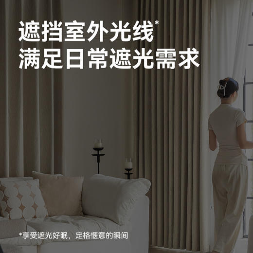 【沁园春雪】金蝉麻感提花中古风窗帘 商品图4