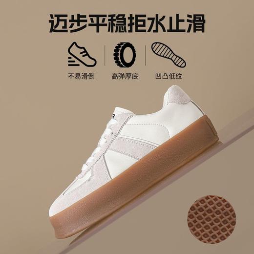 ZHR则则厚底轻便德训鞋2024春秋款ins百搭休闲鞋圆头软底耐磨女鞋 商品图3