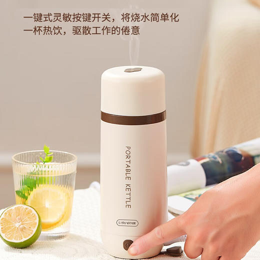 【小家电】丽特斐便携式烧水壶电热杯保温一体家用旅行宿舍烧水杯LW-K01 HF 商品图3