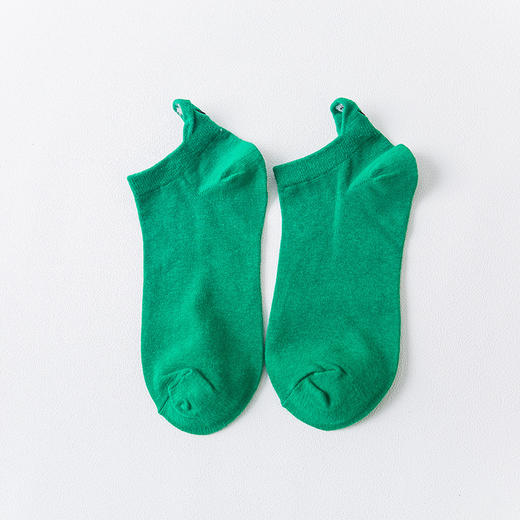 【19.9任选3双】日系可爱短袜 低帮浅口 刺绣设计 袜子女棉船袜日系短袜 浅口低帮刺绣袜 韩国可爱隐形搞怪袜子-QQ 商品图5