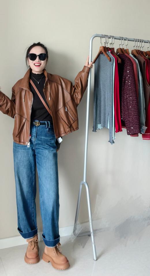 秋冬新品土耳其盐洗长绒棉洒脱酷甜直筒裤可挽边 商品图6