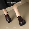 ZHR则则日系复古小皮鞋2024新款厚底单鞋英伦系带乐福鞋百搭女鞋 商品缩略图8