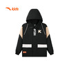 安踏儿童男大童丝光绒保暖运动外套冬季连帽防寒加厚上衣352441605N 商品缩略图0