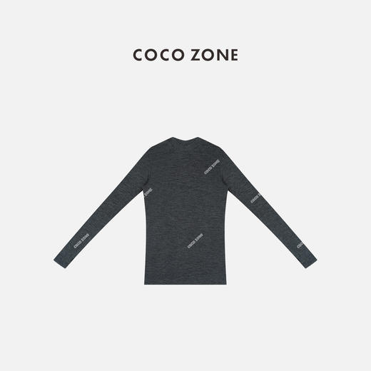 COCO ZONE 简约修身显瘦打底衫纯色通勤风T恤CC1C2106 商品图1