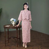 XL1102 2024年秋季新款改良旗袍日常国风修身年轻款粉色小香风气质高级感 商品缩略图3