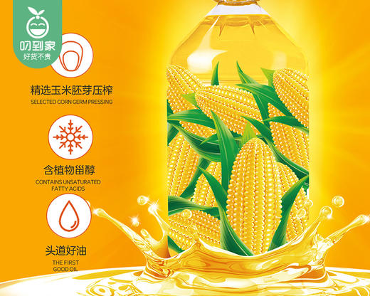 粤润压榨玉米油/1桶（5L）生产日期：26年1月 商品图1