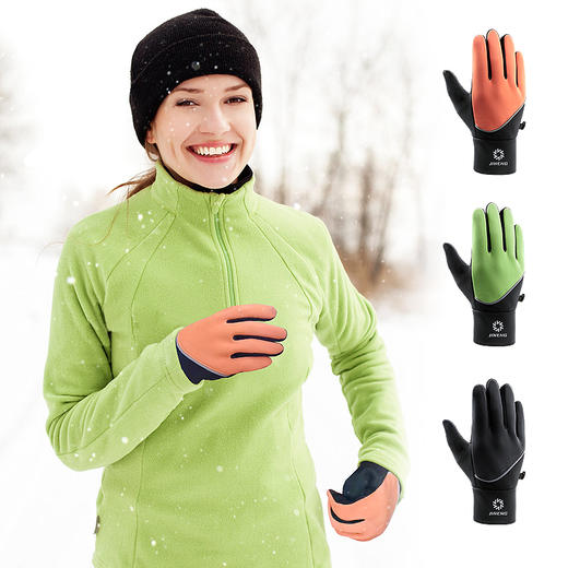 迈路士积能秋冬跑步骑行运动户外男女加厚保暖手套防滑雪防水加绒触屏摩托车手套 商品图4