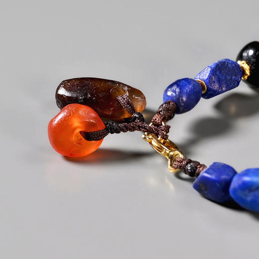 西亚高古白水晶+青金石多宝手串 商品图7