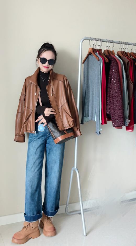 秋冬新品土耳其盐洗长绒棉洒脱酷甜直筒裤可挽边 商品图8