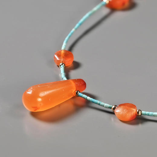 西亚高古红玛瑙“指日高升”锁骨链 商品图1