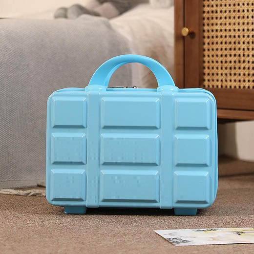 【随心随行！旅行化妆箱】韩版巧克力化妆箱手提箱子小型旅行箱女迷你14寸洗漱包轻便行李箱，一包解决收纳。ry 商品图8