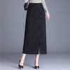 2024年秋款长款提花修身时尚国风半身裙高腰通勤洋气时髦直筒裙 商品缩略图0