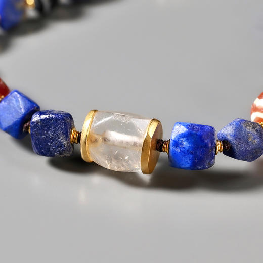 西亚高古白水晶+青金石多宝手串 商品图2