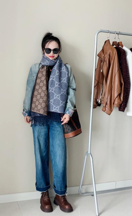 新款国风重磅刺绣祥云花牛仔外套 商品图8