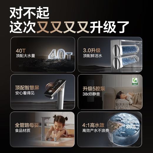 海尔（Haier）【山茶花系列】净水器1000Gpro鲜活水清梦家用净水机5年RO反渗透厨下直饮进口膜HKC2400-R882D2U1 商品图2