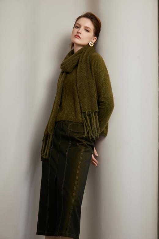 SAFICOO 时尚休闲 镂空A摆版型针织衫 商品图1