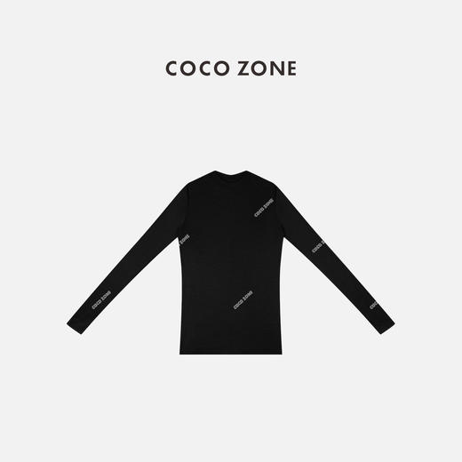 COCO ZONE 简约修身显瘦打底衫纯色通勤风T恤CC1C2106 商品图2