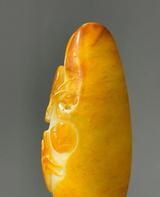 白玉留皮巧雕瓢虫纹把玩件，顺丰包邮 商品图11