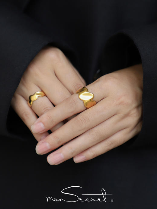 monSecret｜PURE0204 印记 大号戒指【PURE】 [ 金 / 银 ] 商品图1