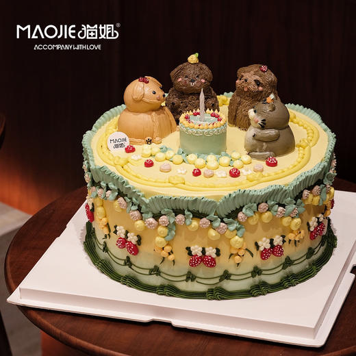 立体小动物派对sss（提前四天预定、慕斯圈保护）-c0*2 商品图0