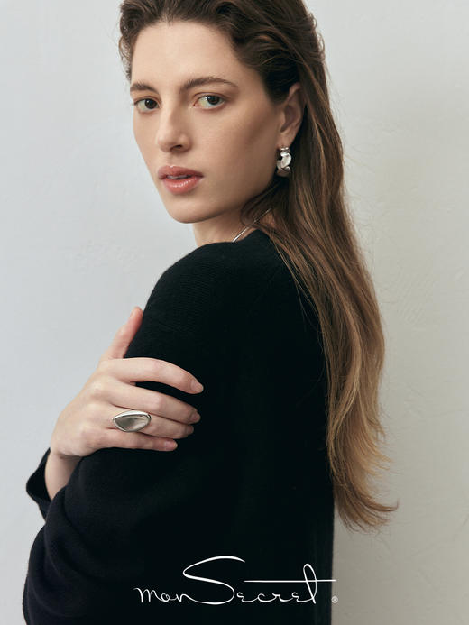 monSecret｜PURE0203 印记开口戒指【PURE】 [ 金 / 银 ] 商品图1