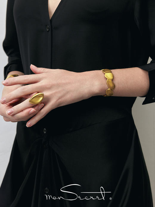 monSecret｜PURE0203 印记开口戒指【PURE】 [ 金 / 银 ] 商品图3