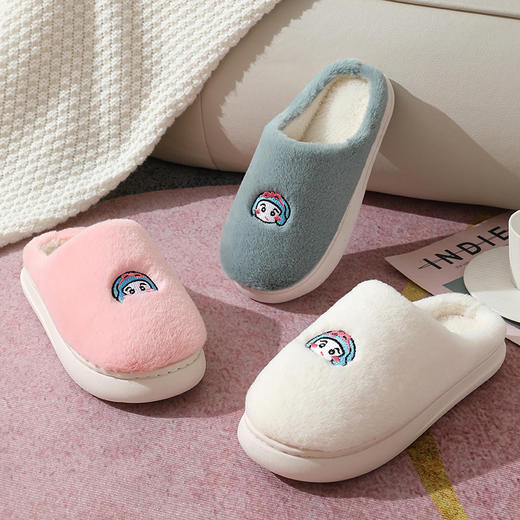 爆款小兔棉拖鞋 家用加绒加厚底棉鞋 月子居家冬季保暖鞋子 男女情侣可爱棉鞋 商品图3