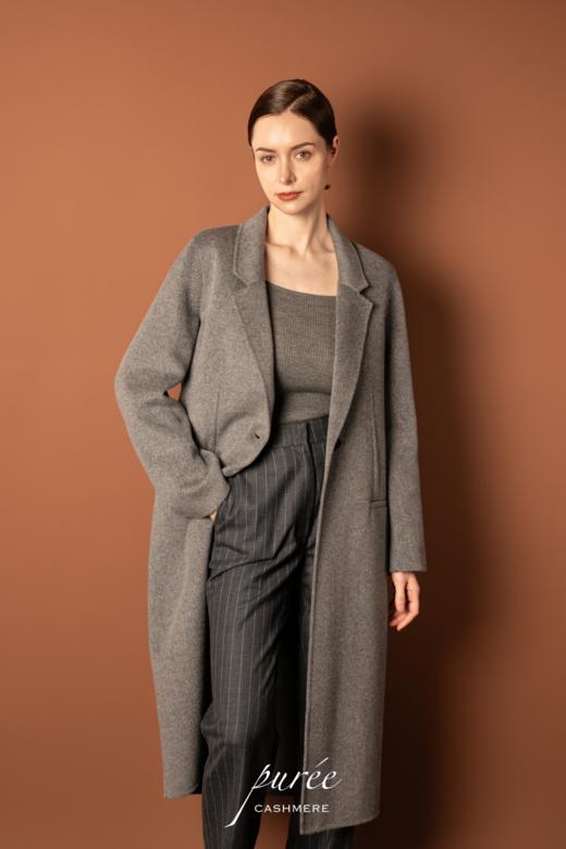 #0919 「LONGLINE COAT 」 85% WOOL 15% CASHMERE 微收腰长大衣 商品图2