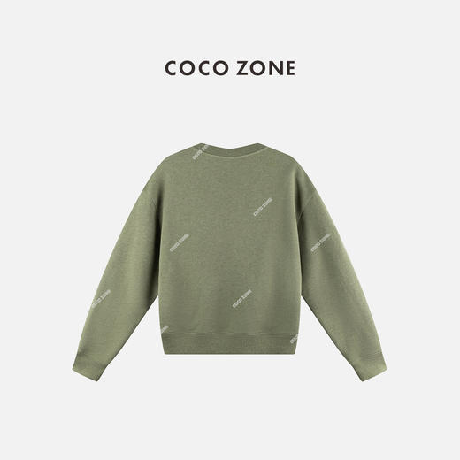 COCO ZONE 100棉复古圆领字母百搭卫衣 CC2C1964 商品图1