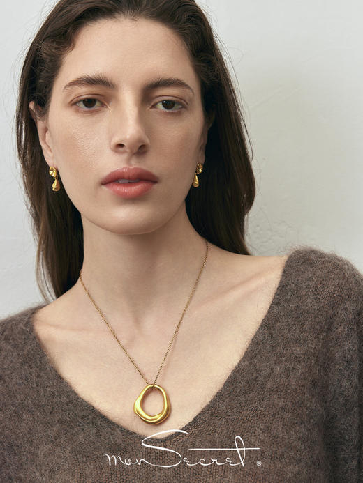 monSecret｜PURE0305 凝结项链【PURE】 [  金 / 银 ] 商品图3