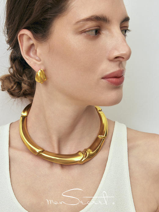 monSecret｜PURE0107 交叠耳钉【PURE】 [ 金 / 银 ] 商品图2