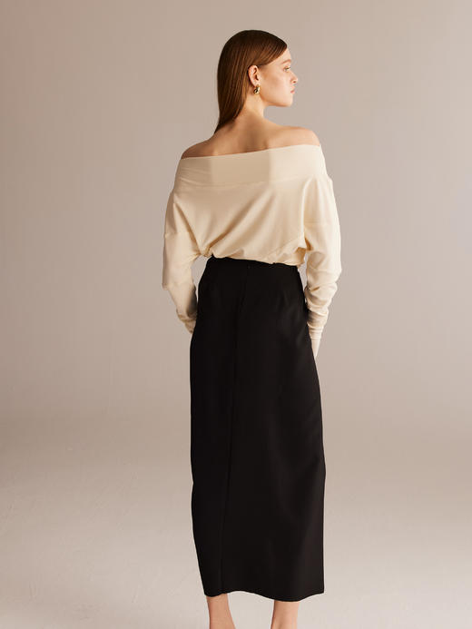 SIJIA｜褶皱立体裁剪半裙 [ 黑AW2430 / 白AW2431 ] 商品图8