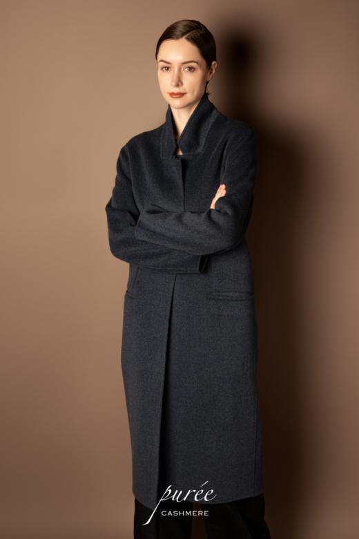 #0919 「LONGLINE COAT 」 85% WOOL 15% CASHMERE 微收腰长大衣 商品图1