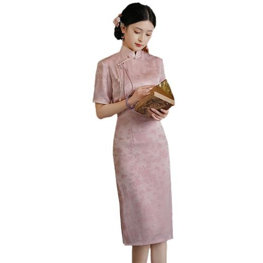 温婉复古民国风素雅旗袍，年轻款少女改良连衣裙BJS8143 商品图4