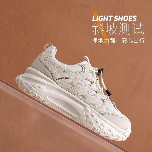 ZHR则则厚底老爹鞋女2024秋季新款百搭耐磨运动休闲鞋免系增高鞋 商品图2