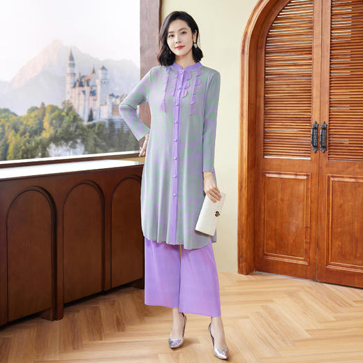 妈妈新中式套装复古国风减龄洋气中老年女装XSL-S3395 商品图2