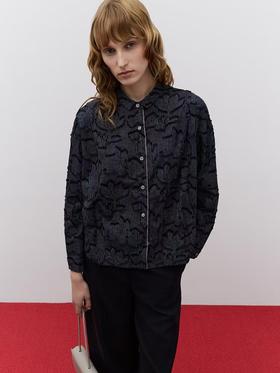 KLOVA   柯罗芭 小茧型烧花棉衬衫