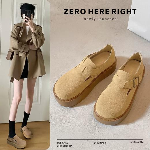 ZHR则则厚底时尚勃肯鞋轻便ins百搭复古女鞋2024秋季新款休闲鞋女 商品图2