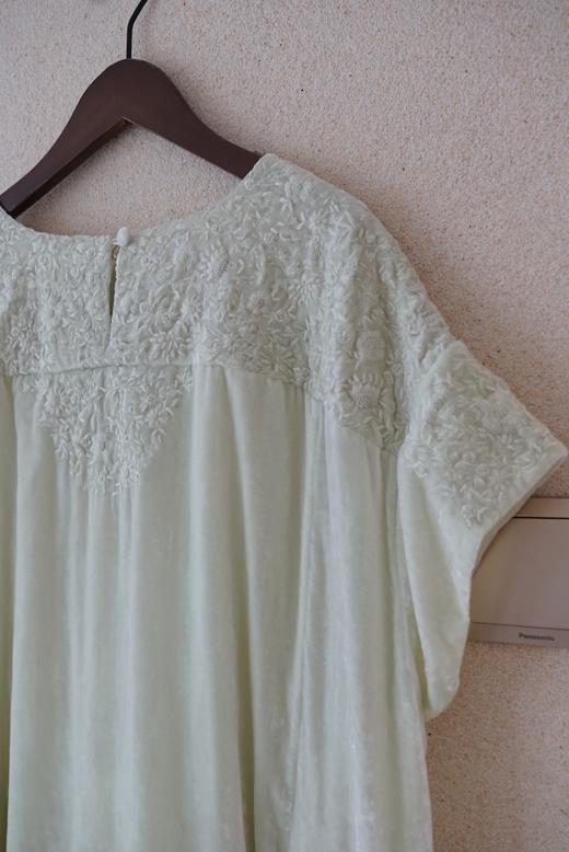 Aodress手工刺绣丝绵连衣裙 商品图7