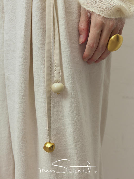 monSecret｜PURE0501 羊皮自我腰链【PURE】 [ 黑 / 白 ] 商品图2