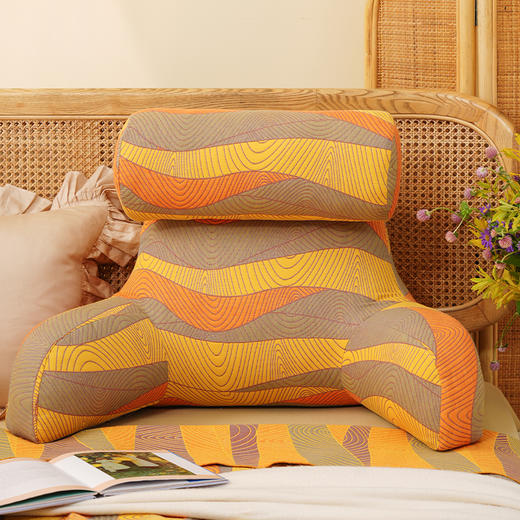 秋风麦浪系列护颈腰靠软包大靠背卧室榻榻米护腰沙发飘窗护颈枕可拆洗 商品图3