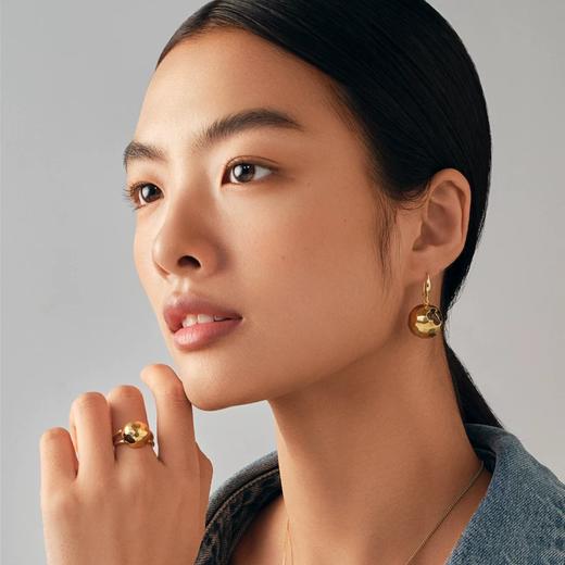 2楼Fellala/翡拉拉「云錾刻」系列原创设计优雅气质简约耳环吊坠女 款号924407103 吊牌价699 现价629 商品图0