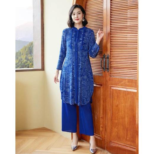 妈妈新中式套装复古国风减龄洋气中老年女装XSL-S3395 商品图3