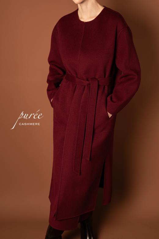 #0727「REVERSIBLE COLLARLESS COAT」 85% WOOL 15% CASHMERE 两面穿无领大衣 商品图2