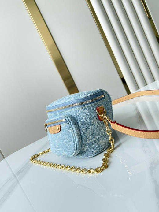 秋冬特惠💰720 原单LV MINI BUMBAG 牛仔布迷你腰包M83353 尺寸：17×12×9.5cm 商品图4