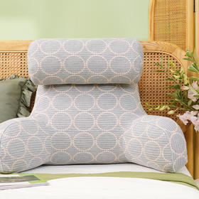 皆川名系列护颈腰靠软包大靠背卧室榻榻米护腰沙发飘窗护颈枕可拆洗